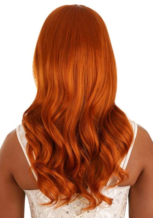 Rich Orange Long Wavy Wig for Women