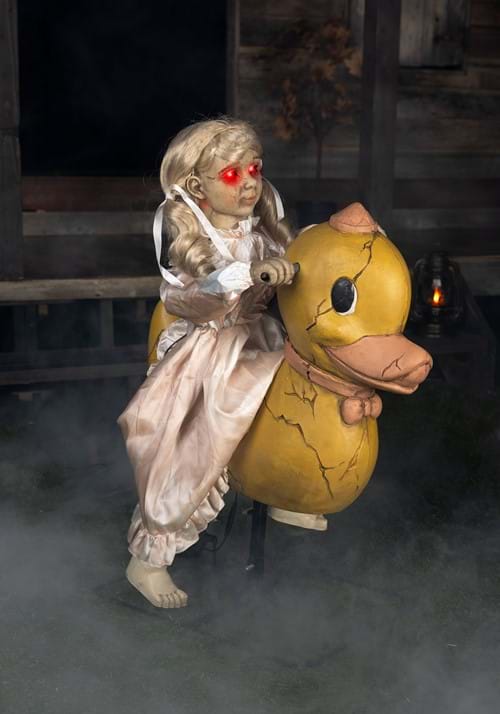 2.8FT Animatronic Rocking Duck Doll Decoration