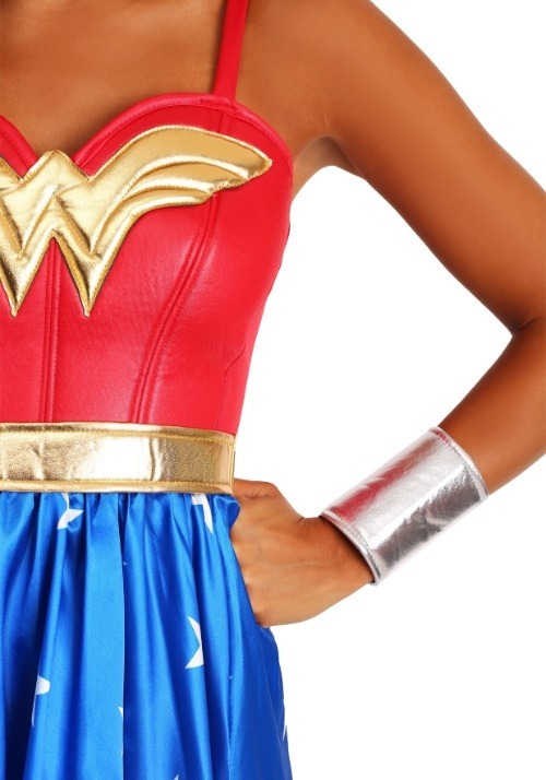Adult Deluxe Long Dress Wonder Women's Costume 6 Adult Deluxe Long Dress Wonder Women's Costume
