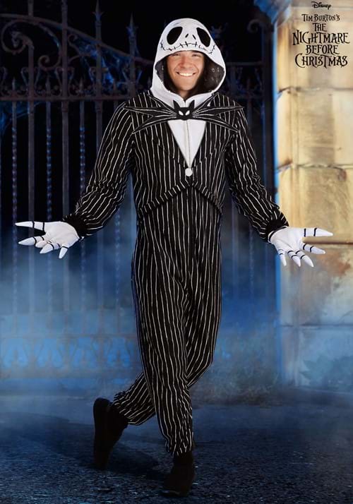 Disney Jack Skellington Onesie Costume for Adults