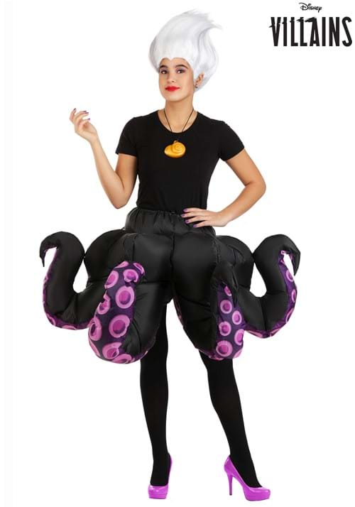 Ursula Inflatable Short Skirt and Necklace Women's Costume