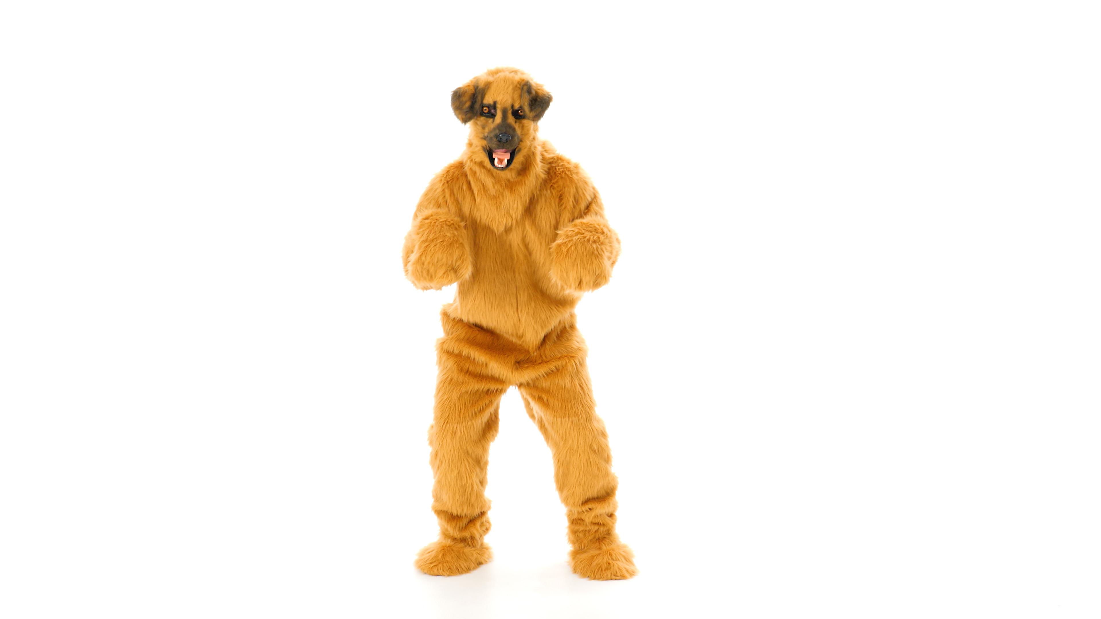 Adult Dog Suit With Mouth Mover Mask