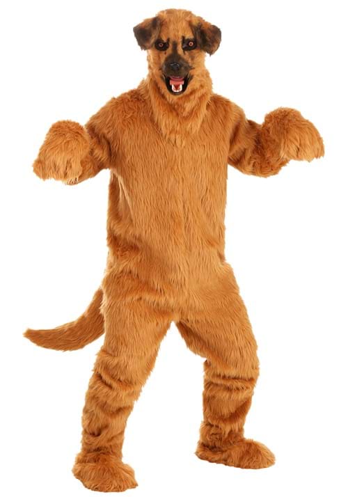 Adult Dog Suit With Mouth Mover Mask