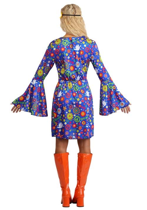 Flower Power Hippie Costume Dress for Women