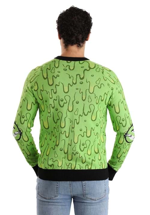 Ghostbusters Slimy Salutations Slimer Adult Sweater