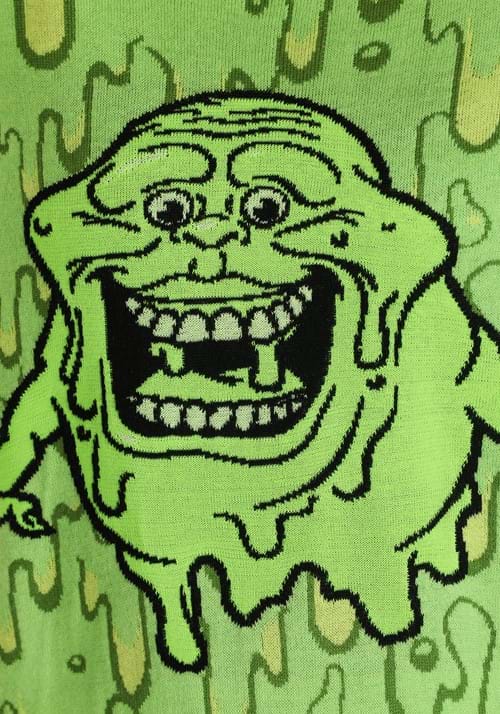 Ghostbusters Slimy Salutations Slimer Adult Sweater