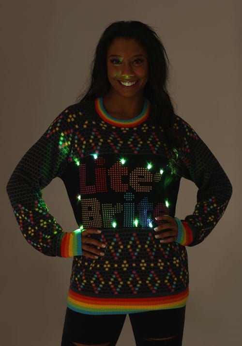 Hasbro Lite Brite Adult Christmas Sweater