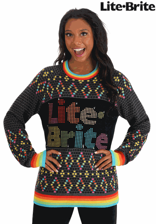 Hasbro Lite Brite Adult Christmas Sweater 5 Hasbro Lite Brite Adult Christmas Sweater