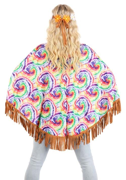 Hippie Poncho Sustainable Materials Costume for Adults