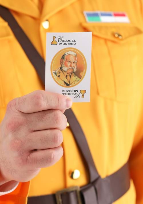Plus Size Clue Colonel Mustard Men's Costume 3 Plus Size Clue Colonel Mustard Men's Costume