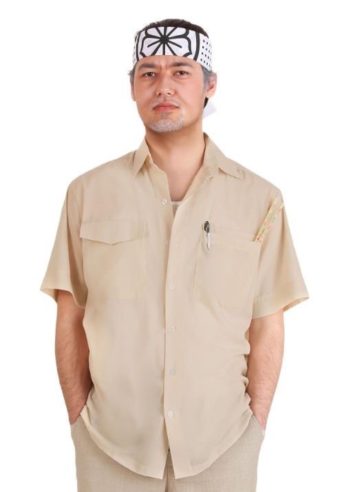 Adult Karate Kid Mr. Miyagi Costume Kit