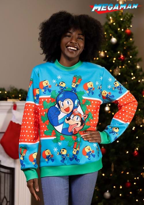 Adult Megaman Unisex Christmas Sweater