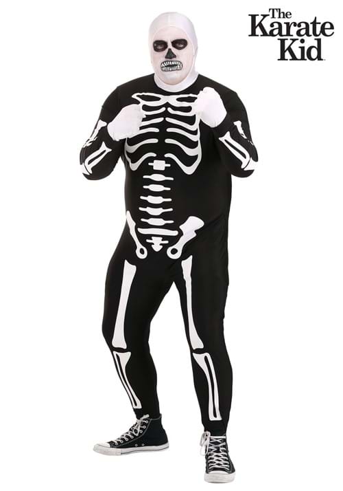 Plus Size Authentic Karate Kid Skeleton Suit for Adults