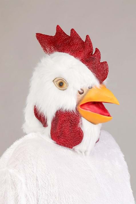 Plus Size White Rooster Adult Costume