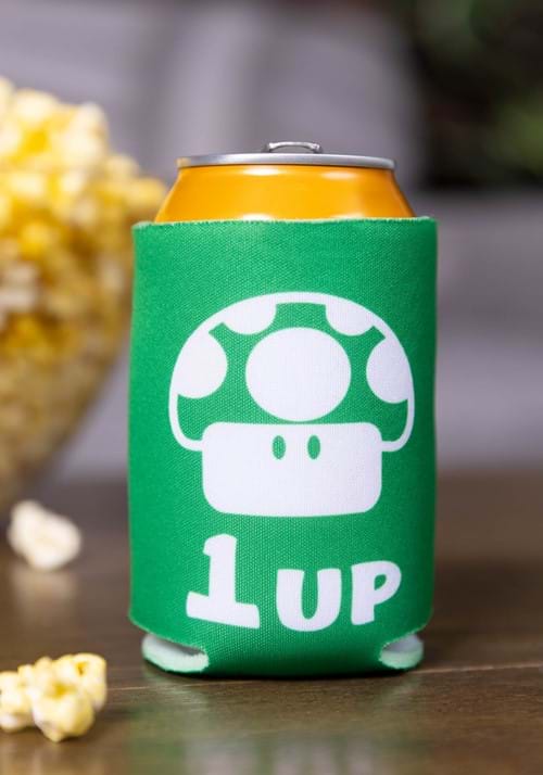 1 Up Green Super Mario Bros. Can Cooler