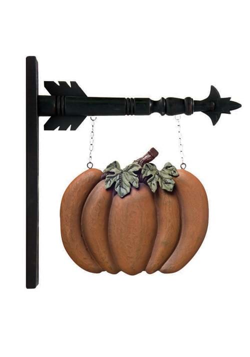 10-Inch Hanging Orange Pumpkin Decoration