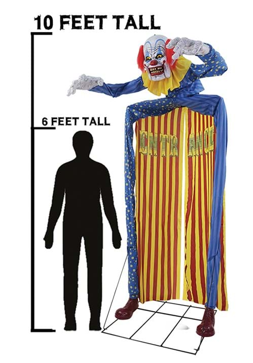10FT Animated Looming Clown Archway Decoration