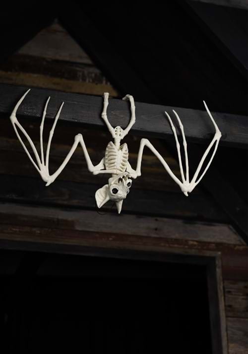 11-Inch Ghostly Black Light Bat Skeleton Decoration
