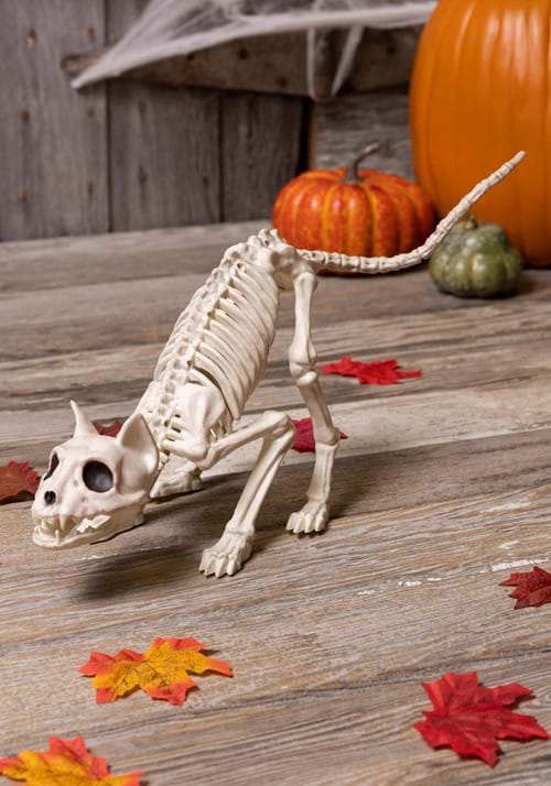 7.5-Inch Skeleton Lil' Kitty Decoration