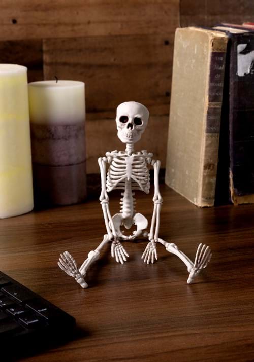 12-Inch Realistic Plastic Skeleton Decoration