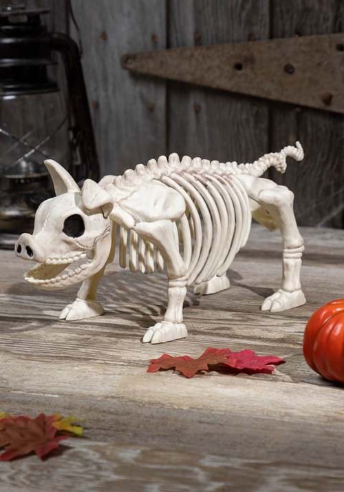 14.75-Inch Skeleton Pig Bonez Decoration