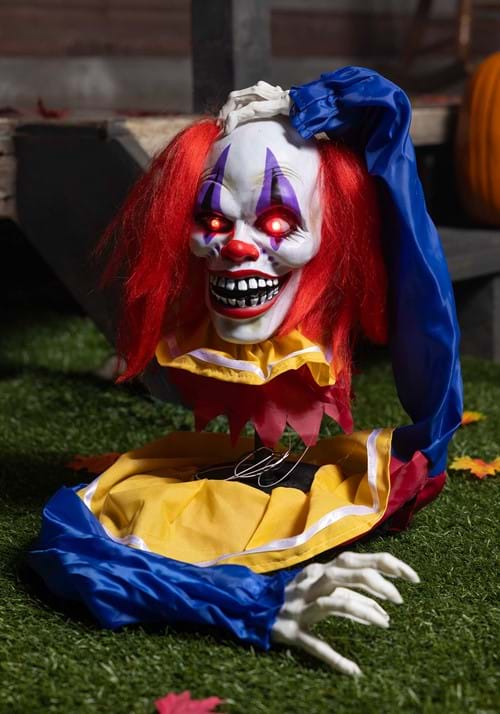 14-Inch Head Popping Clown Ground Breaker Animated Decoration