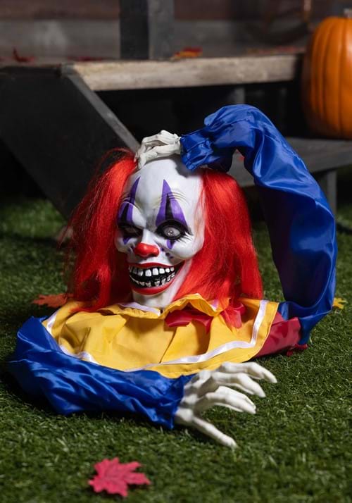 14-Inch Head Popping Clown Ground Breaker Animated Decoration