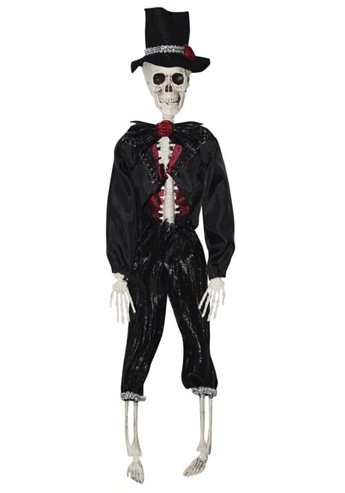 16-Inch Hanging Skeleton Groom Halloween Decoration