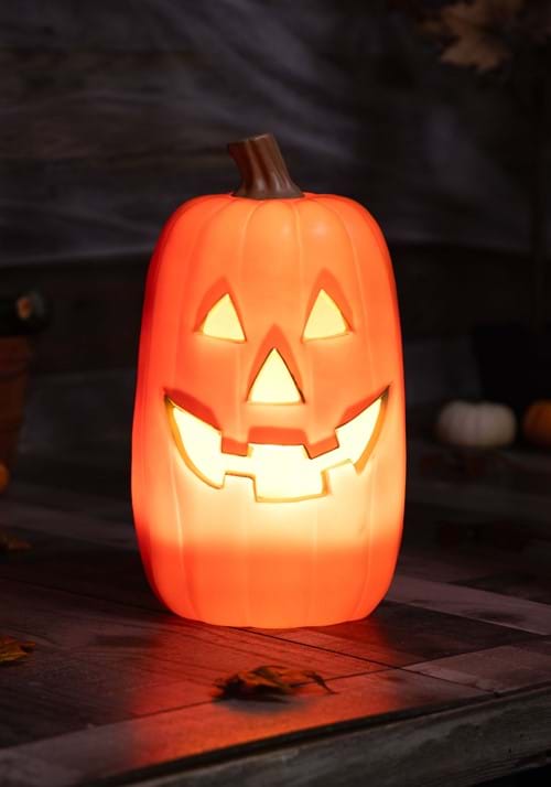 16-Inch Realistic Pumpkin Light Up Decoration 3 16-Inch Realistic Pumpkin Light Up Decoration