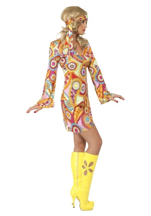 1960s Paisley Hippie Costume for Women 3 1960s Paisley Hippie Costume for Women