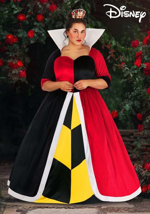 Plus Size Deluxe Disney Queen of Hearts Costume for Women