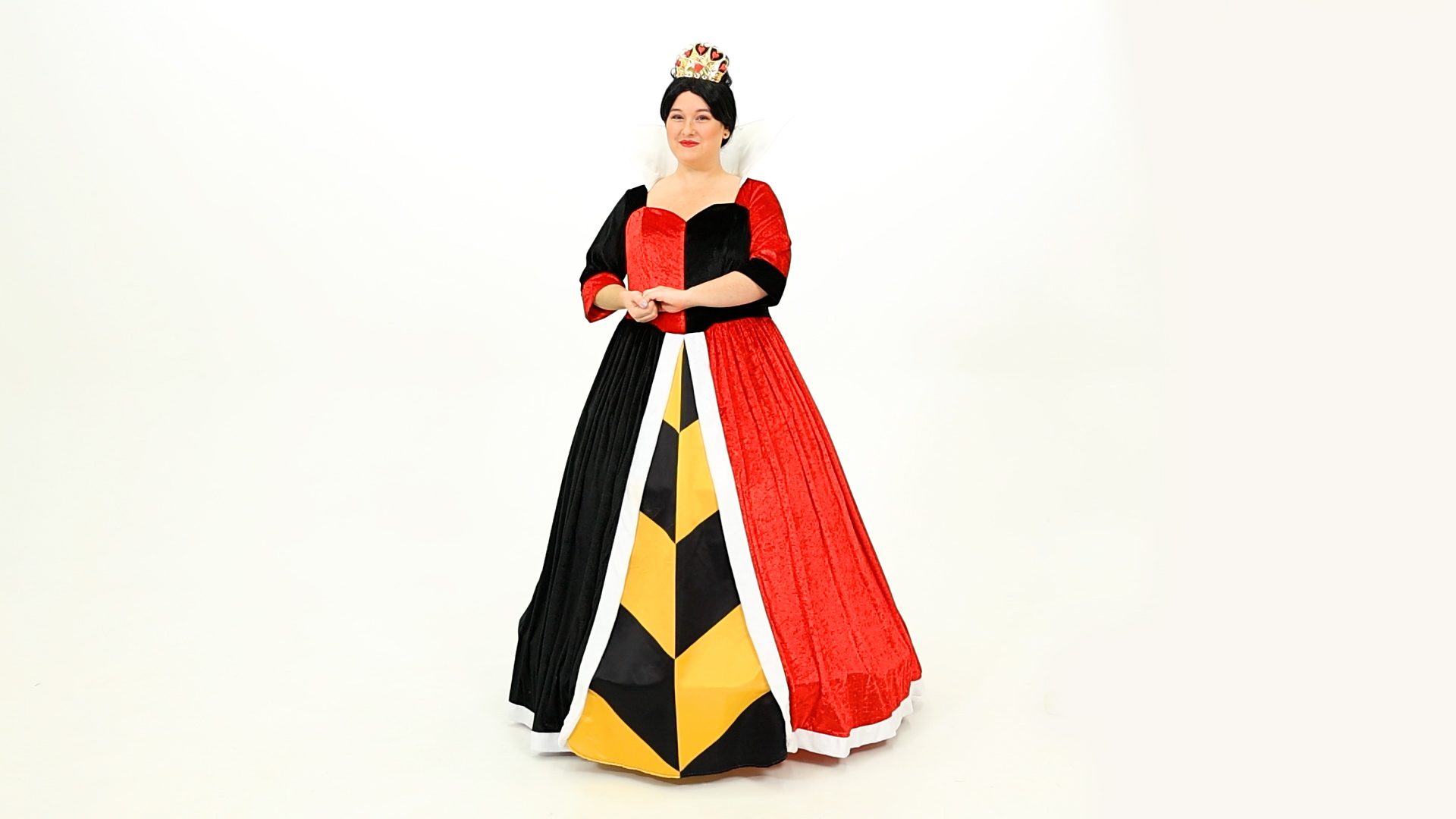 Plus Size Deluxe Disney Queen of Hearts Costume for Women 3 Plus Size Deluxe Disney Queen of Hearts Costume for Women