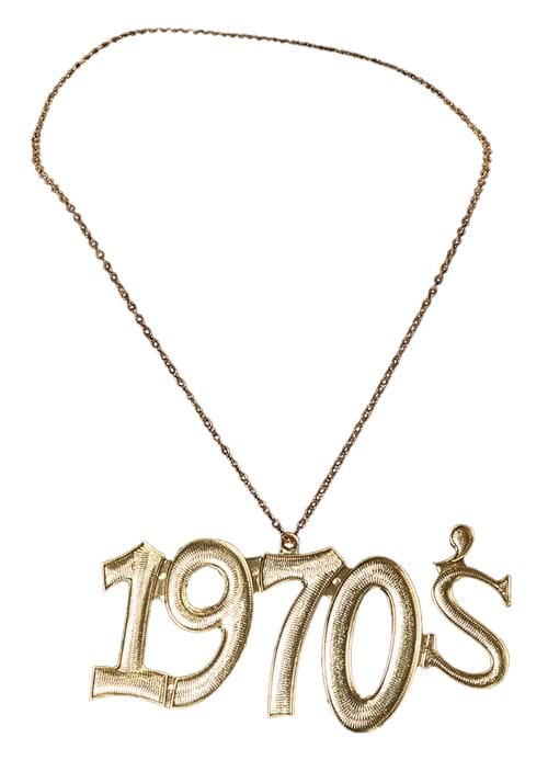 1970's Costume Gold Chain Necklace Accessory