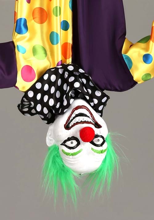 2.8FT Hanging Evil Clown Animated Decoration