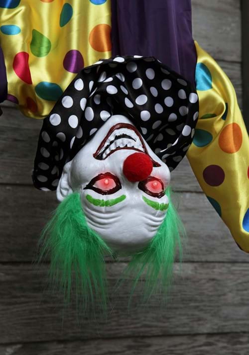 2.8FT Hanging Evil Clown Animated Decoration 5 2.8FT Hanging Evil Clown Animated Decoration