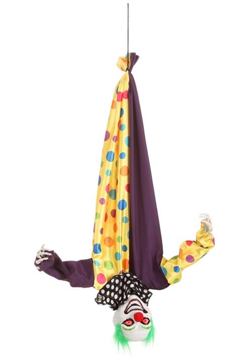 2.8FT Hanging Evil Clown Animated Decoration 6 2.8FT Hanging Evil Clown Animated Decoration