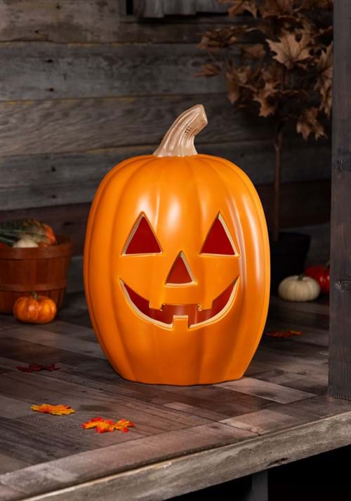 20-Inch Classic Light Up Pumpkin Decoration