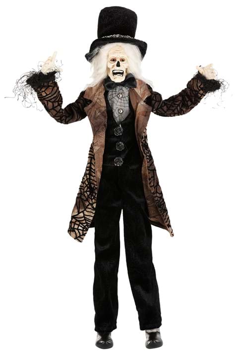 24-Inch Posable Sitting Zombie Man Halloween Decoration