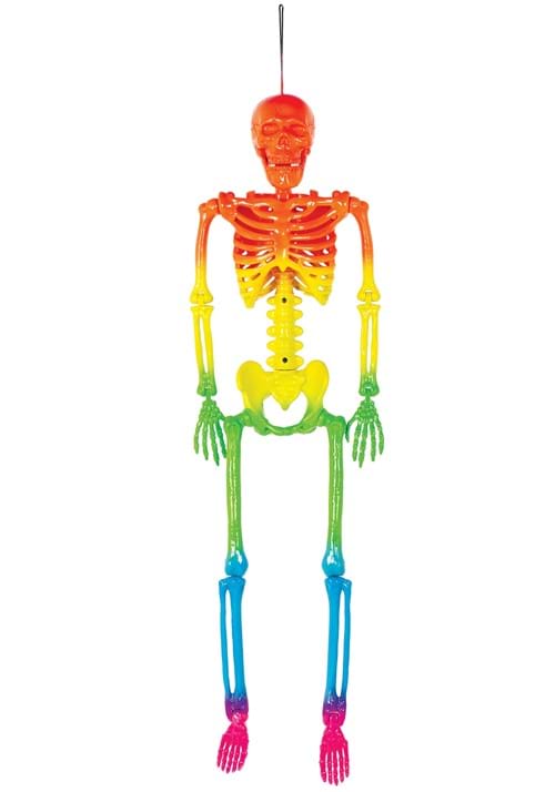 24-Inch Rainbow Skeleton Halloween Prop