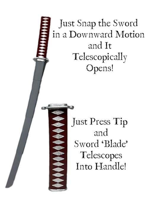 27-Inch Katana Retractable Costume Sword