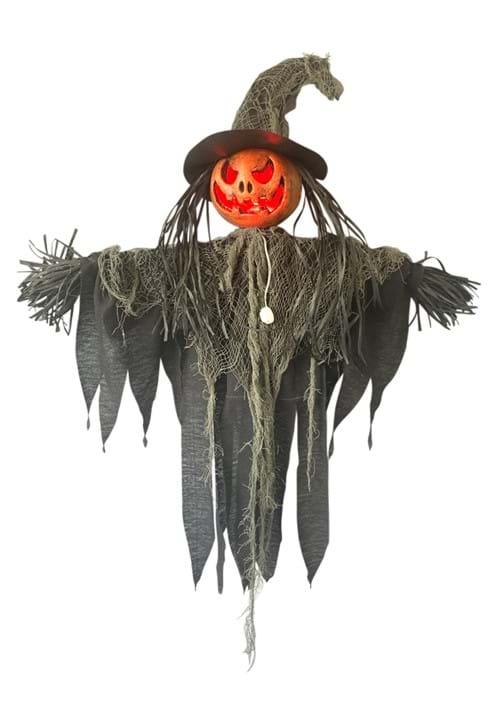 3FT Hanging Light Up Pumpkin Witch Prop Decoration
