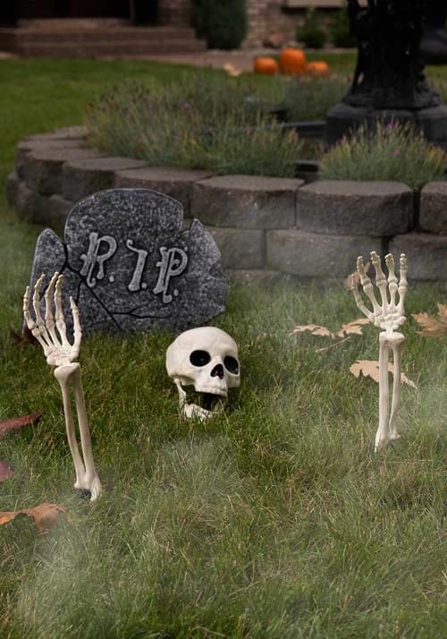 3 Piece Halloween Buried Alive Skeleton Decoration Kit