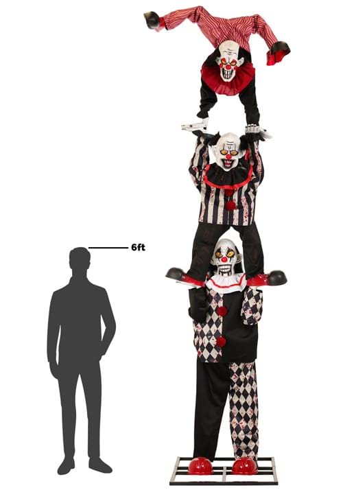 12FT 3-Stacked Acrobatic Clowns Animatronic - Brick Thunder 11 12FT 3-Stacked Acrobatic Clowns Animatronic - Brick Thunder