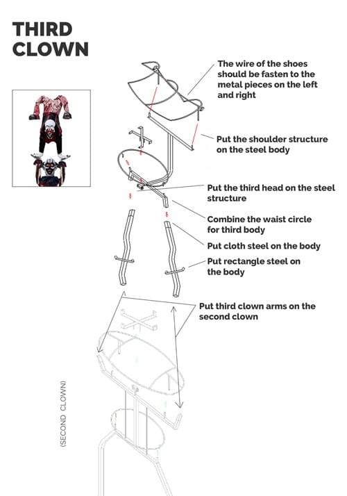 12FT 3-Stacked Acrobatic Clowns Animatronic - Brick Thunder 14 12FT 3-Stacked Acrobatic Clowns Animatronic - Brick Thunder