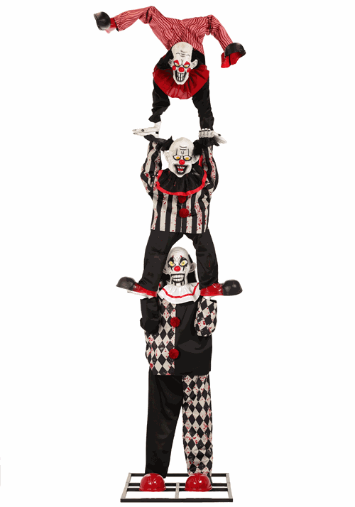 12FT 3-Stacked Acrobatic Clowns Animatronic - Brick Thunder 9 12FT 3-Stacked Acrobatic Clowns Animatronic - Brick Thunder