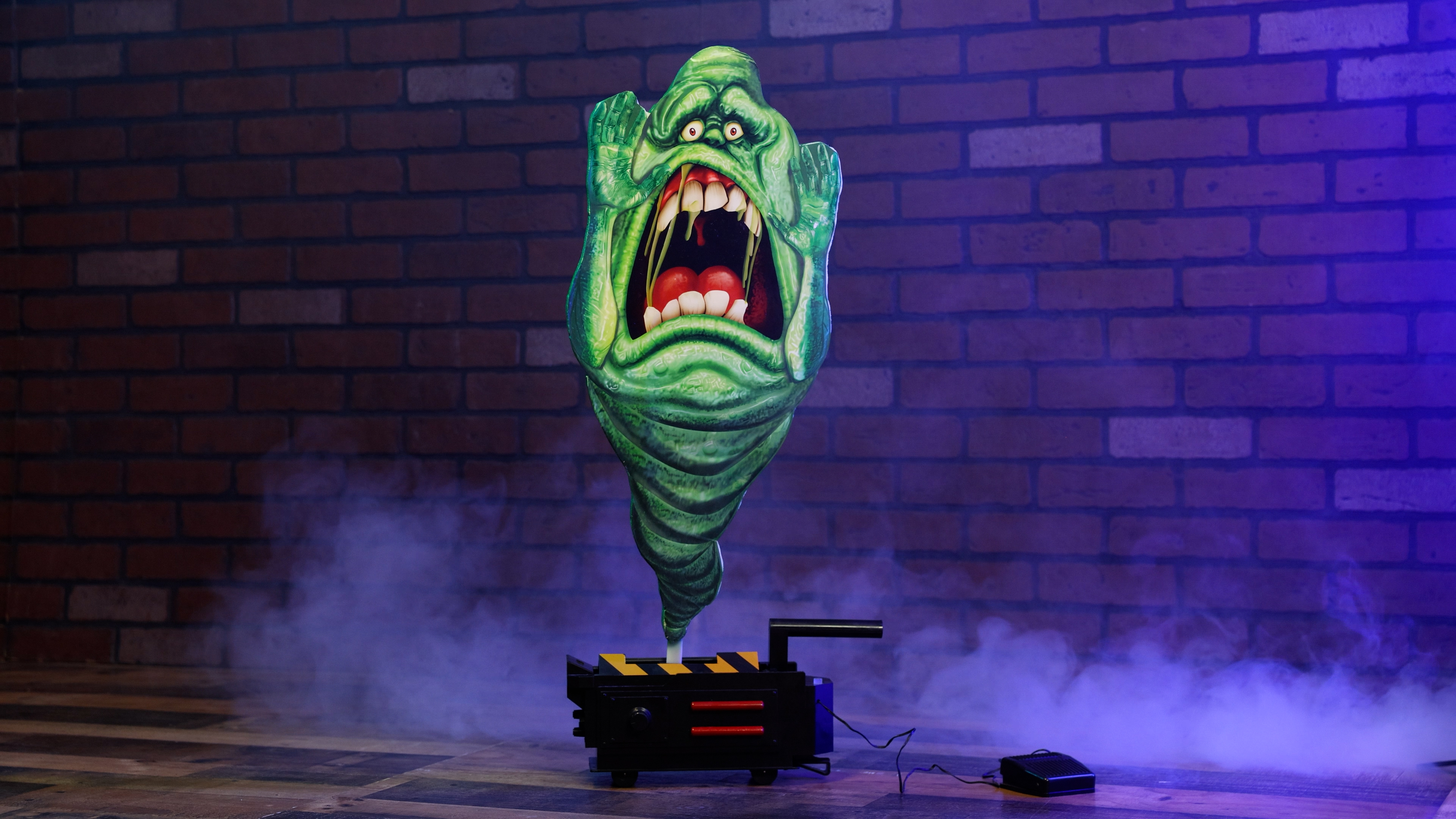 2.6FT Ghostbusters Ghost Trap Slimer Animatronic Decoration