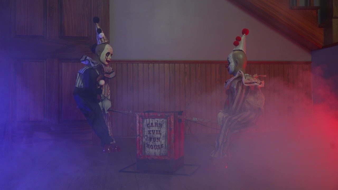 36-Inch Animated See Saw Clowns Decoration 3 36-Inch Animated See Saw Clowns Decoration