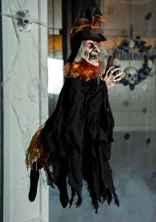 3 Foot Kicking Witch Animated Decoration