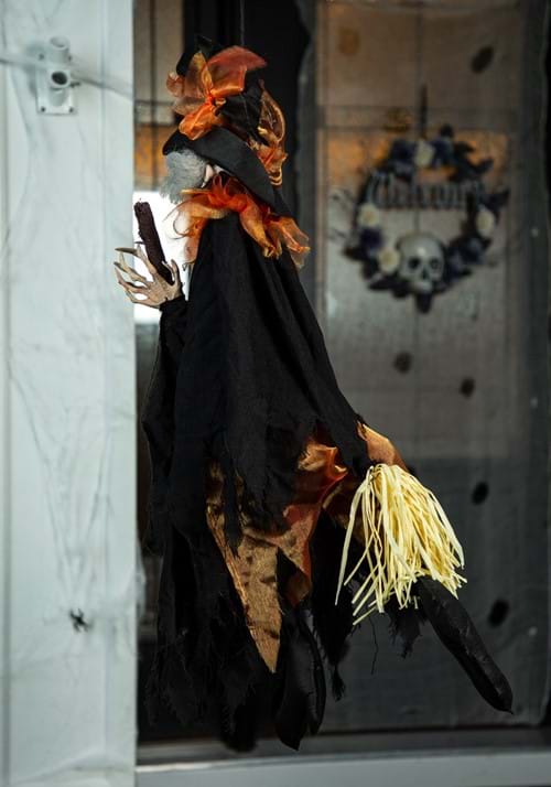 3 Foot Kicking Witch Animated Decoration