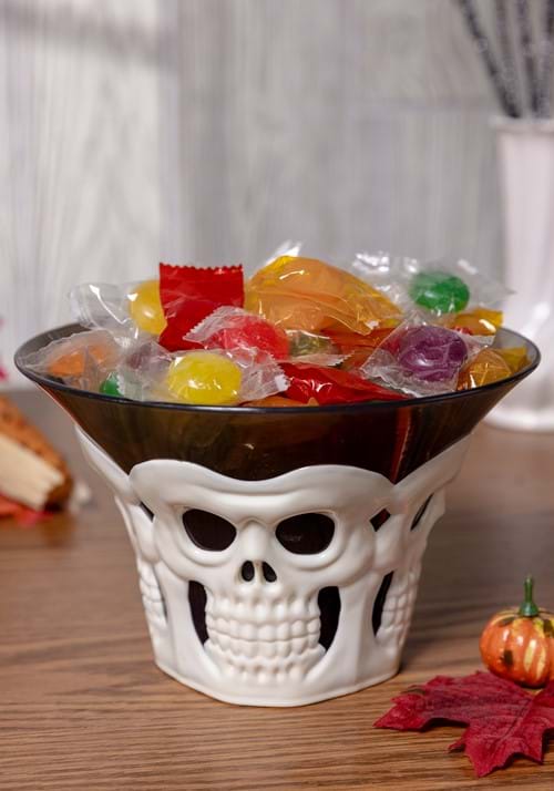 4.5-Inch Skull Candy Bowl Decoration